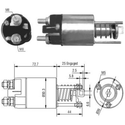 MEAT & DORIA Magnetafbryder, starter 46045 for LANCIA