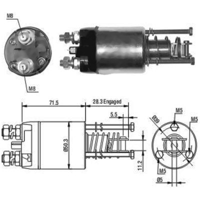 MEAT & DORIA Magnetafbryder, starter 46046 for LANCIA