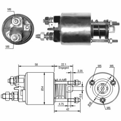 MEAT & DORIA Magnetafbryder, starter 46047 for LANCIA