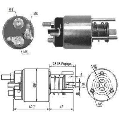 MEAT & DORIA Magnetafbryder, starter 46050 for LANCIA IVECO