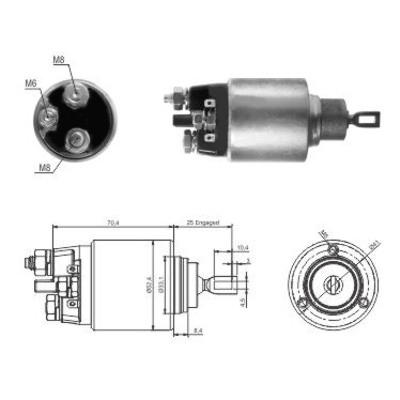 MEAT & DORIA Magnetafbryder, starter 46061 for MERCEDES-BENZ