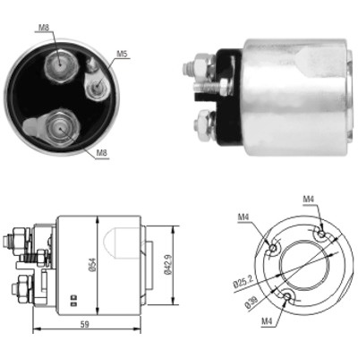 MEAT & DORIA Magnetafbryder, starter 46062 for RENAULT