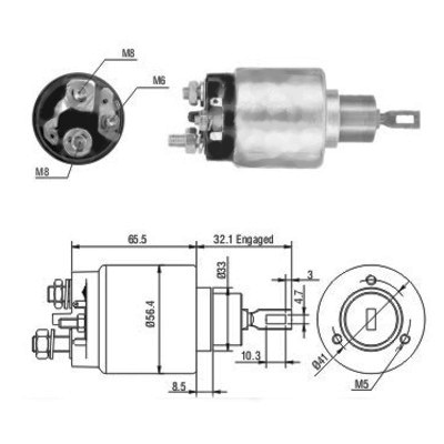 MEAT & DORIA Magnetafbryder, starter 46064 for VAG PORSCHE