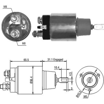 MEAT & DORIA Magnetafbryder, starter 46066 for GENERAL MOTORS ROVER LAND ROVER FORD