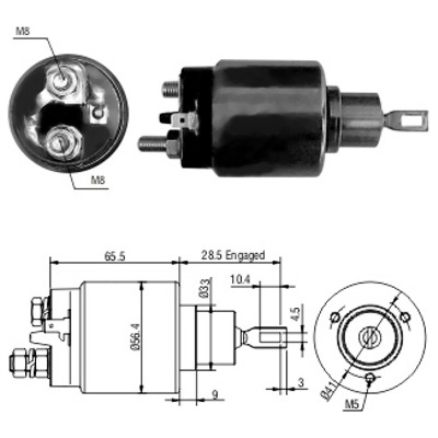 MEAT & DORIA Magnetafbryder, starter 46068 for IVECO NISSAN