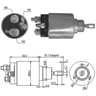 MEAT & DORIA Magnetafbryder, starter 46069 for LANCIA CITROËN/PEUGEOT