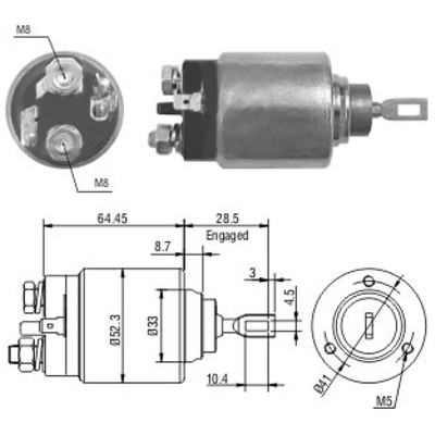 MEAT & DORIA Magnetafbryder, starter 46071 for RENAULT