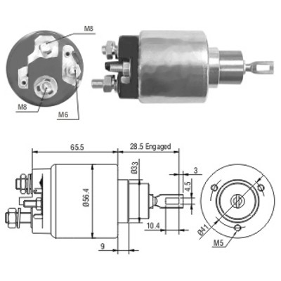 MEAT & DORIA Magnetafbryder, starter 46072 for OPEL SAAB VAUXHALL