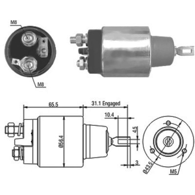 MEAT & DORIA Magnetafbryder, starter 46073 for ROVER