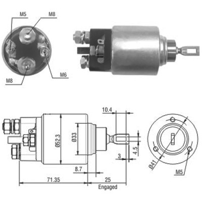 MEAT & DORIA Magnetafbryder, starter 46075 for BMW