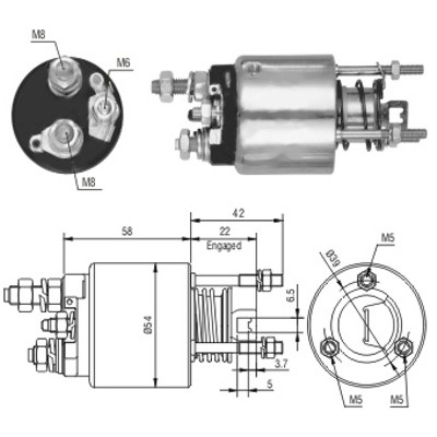 MEAT & DORIA Magnetafbryder, starter 46078 for LANCIA