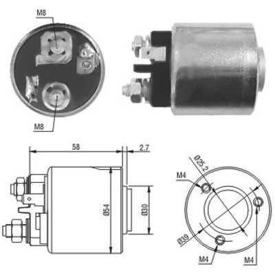 MEAT & DORIA Magnetafbryder, starter 46083 for RENAULT