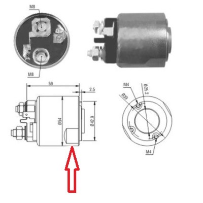 MEAT & DORIA Magnetafbryder, starter 46085 for RENAULT