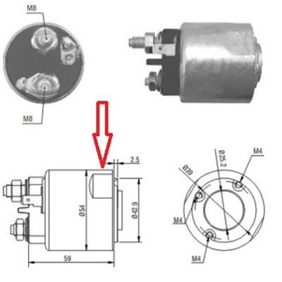MEAT & DORIA Magnetafbryder, starter 46086 for RENAULT