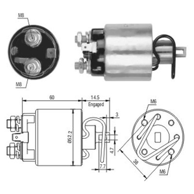 MEAT & DORIA Magnetafbryder, starter 46089 for ISUZU