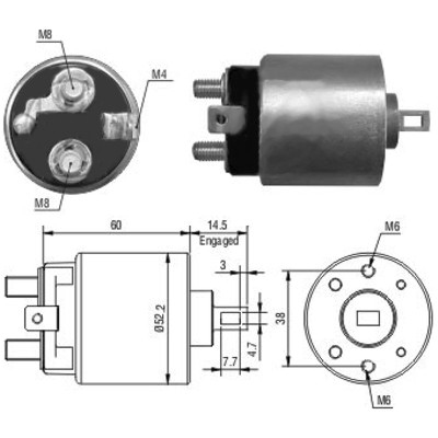 MEAT & DORIA Magnetafbryder, starter 46092 for OPEL ISUZU VAUXHALL