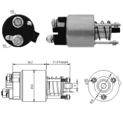 MEAT & DORIA Magnetafbryder, starter 46102 for TOYOTA
