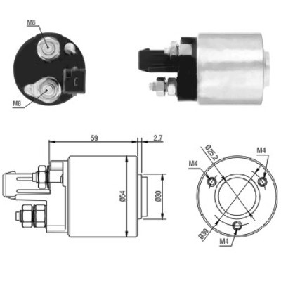 MEAT & DORIA Magnetafbryder, starter 46105 for VAG