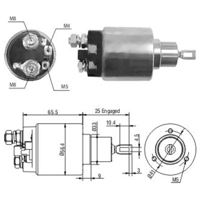 MEAT & DORIA Magnetafbryder, starter 46107 for VAG DAF DAEWOO MERCEDES-BENZ