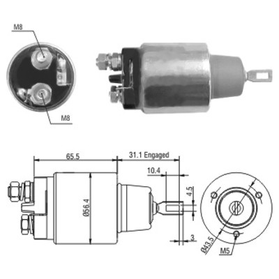 MEAT & DORIA Magnetafbryder, starter 46109 for VOLVO