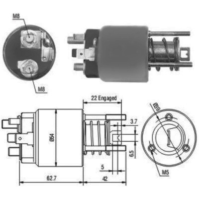 MEAT & DORIA Magnetafbryder, starter 46111 for ROVER