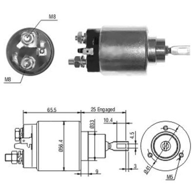 MEAT & DORIA Magnetafbryder, starter 46115 for CITROËN VOLVO CITROËN/PEUGEOT PEUGEOT RENAULT