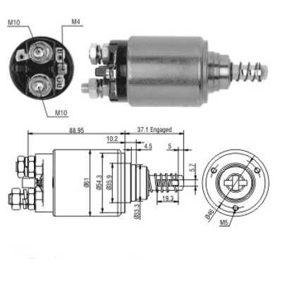 MEAT & DORIA Magnetafbryder, starter 46116 for ALFA ROMEO LANCIA IVECO MERCEDES-BENZ ROVER