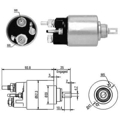 MEAT & DORIA Magnetafbryder, starter 46118 for RENAULT
