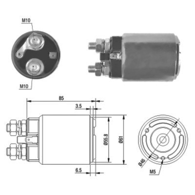 MEAT & DORIA Magnetafbryder, starter 46120 for LANCIA IVECO