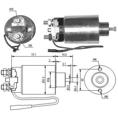 MEAT & DORIA Magnetafbryder, starter 46127 for MITSUBISHI
