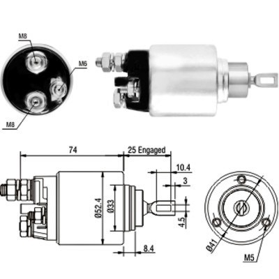 MEAT & DORIA Magnetafbryder, starter 46129 for LANCIA SUZUKI