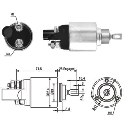 MEAT & DORIA Magnetafbryder, starter 46132 for VAG