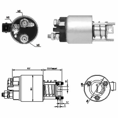 MEAT & DORIA Magnetafbryder, starter 46136 for VAG