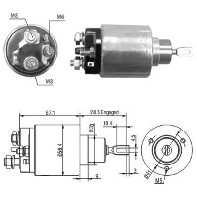 MEAT & DORIA Magnetafbryder, starter 46138 for GENERAL MOTORS