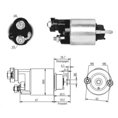 MEAT & DORIA Magnetafbryder, starter 46149 for HONDA