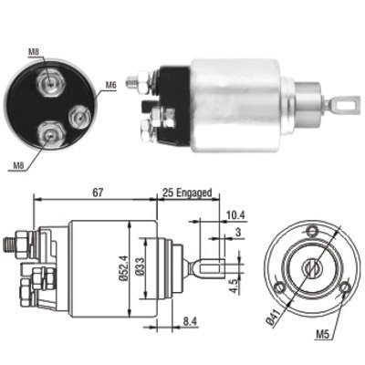 MEAT & DORIA Magnetafbryder, starter 46151 for FORD LANCIA CITROËN/PEUGEOT