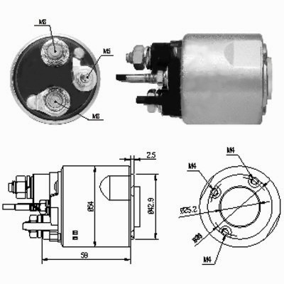 MEAT & DORIA Magnetafbryder, starter 46159 for NISSAN RENAULT DACIA