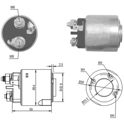MEAT & DORIA Magnetafbryder, starter 46160 for RENAULT