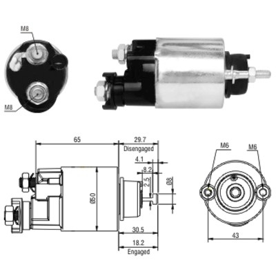 MEAT & DORIA Magnetafbryder, starter 46163 for HONDA