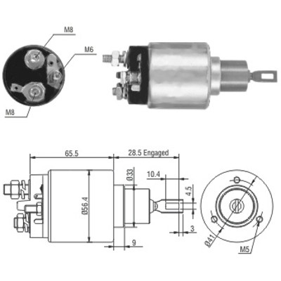 MEAT & DORIA Magnetafbryder, starter 46164 for OPEL CHEVROLET DAEWOO VAUXHALL