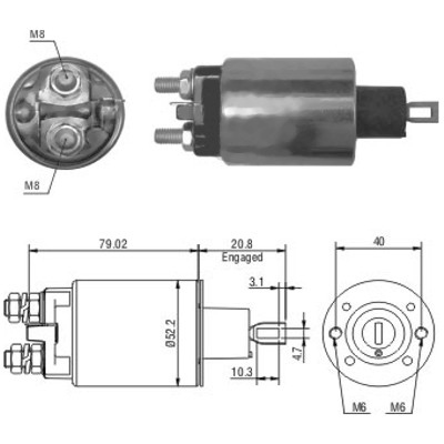 MEAT & DORIA Magnetafbryder, starter 46165 for ROVER