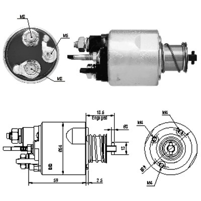 MEAT & DORIA Magnetafbryder, starter 46169 for NISSAN DACIA RENAULT