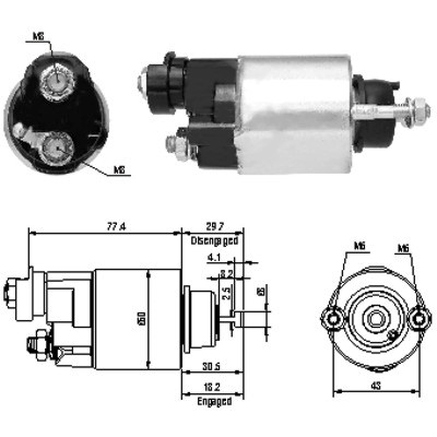 MEAT & DORIA Magnetafbryder, starter 46173 for HONDA