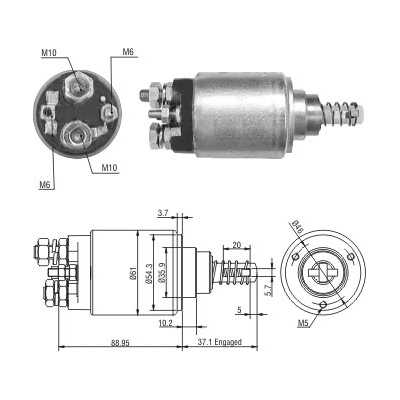 MEAT & DORIA Magnetafbryder, starter 46272 for MERCEDES-BENZ