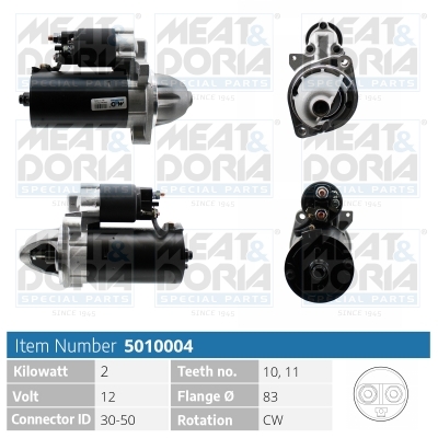MEAT & DORIA Starter 5010004 for MERCEDES-BENZ