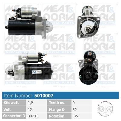 MEAT & DORIA Starter 5010007 for LANCIA