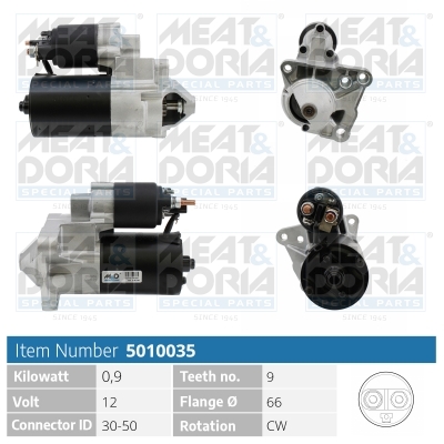 MEAT & DORIA Starter 5010035 for RENAULT