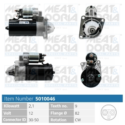 MEAT & DORIA Starter 5010046 for LANCIA SAAB SUZUKI PININFARINA