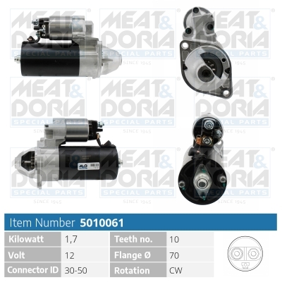 MEAT & DORIA Starter 5010061 for MERCEDES-BENZ