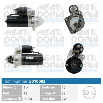 MEAT & DORIA Starter 5010093 for LANCIA